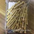 Bamboo golf tee with plastic bag packed